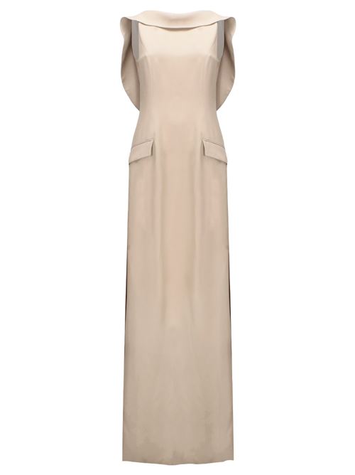 Abito donna crêpe beige Alberta Ferretti | AF044416180018